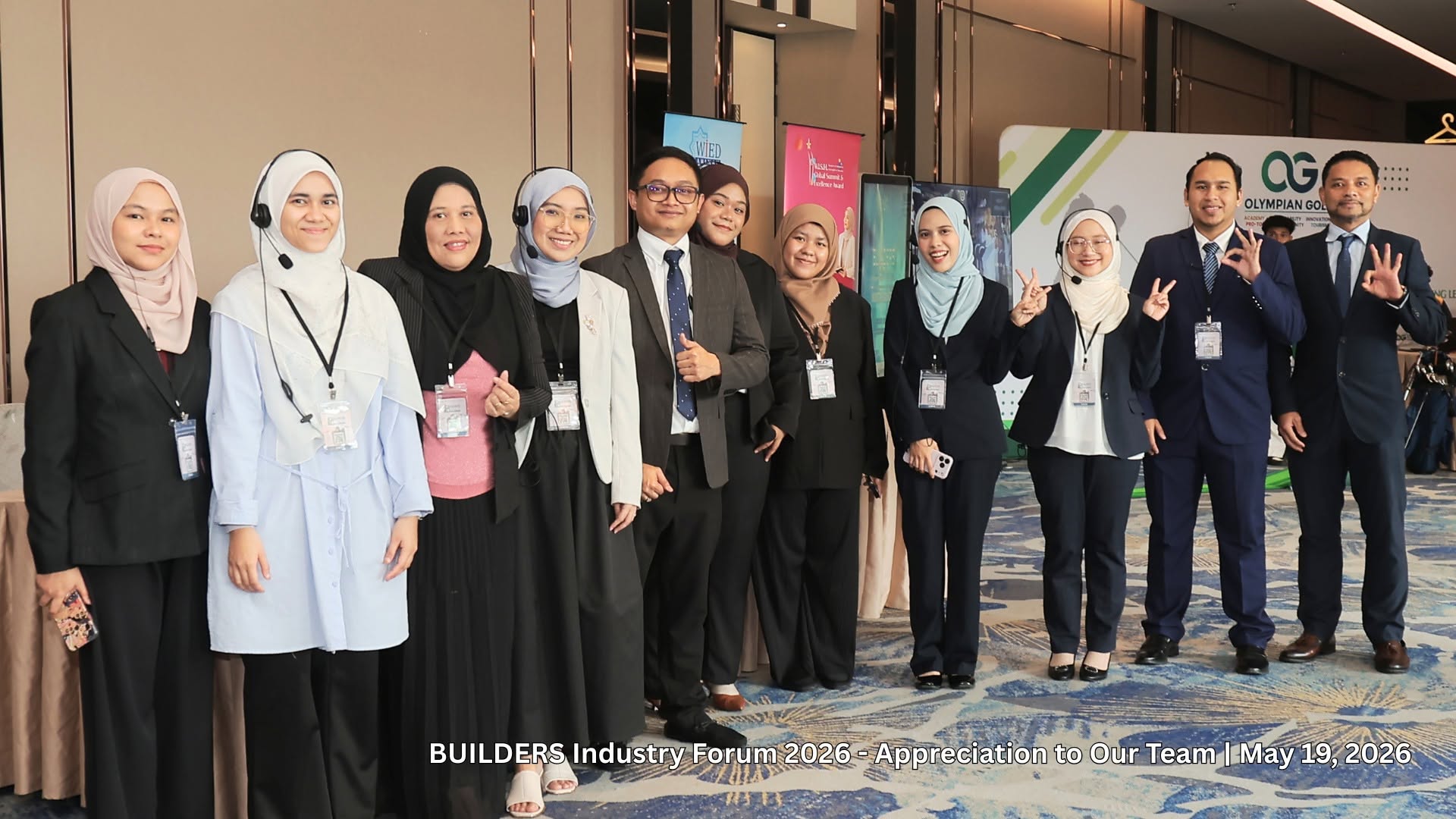 Builders Industry Forum 2026 - Appreciation To Our Team